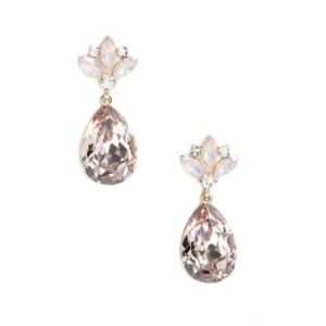 Statement Teardrop Gem Drop Earrings